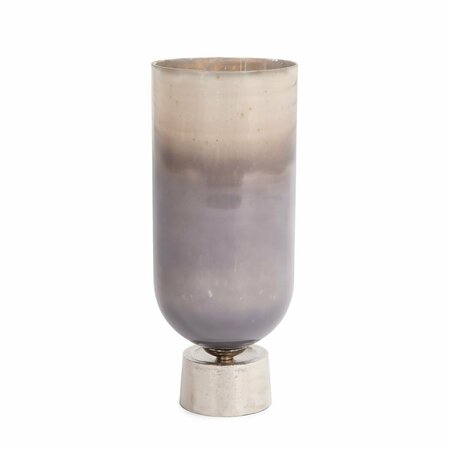 HOWARD ELLIOTT Round Grotto Glass Footed Vase - Large 51101